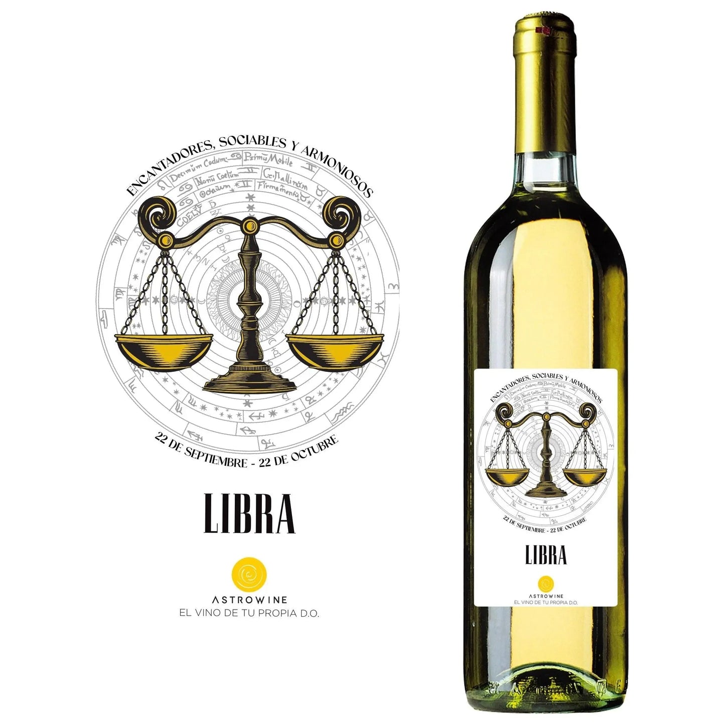 Vino del Zodiaco Libra, Blanco Airen y Viura 2023, 75cl 12.5% vol-1