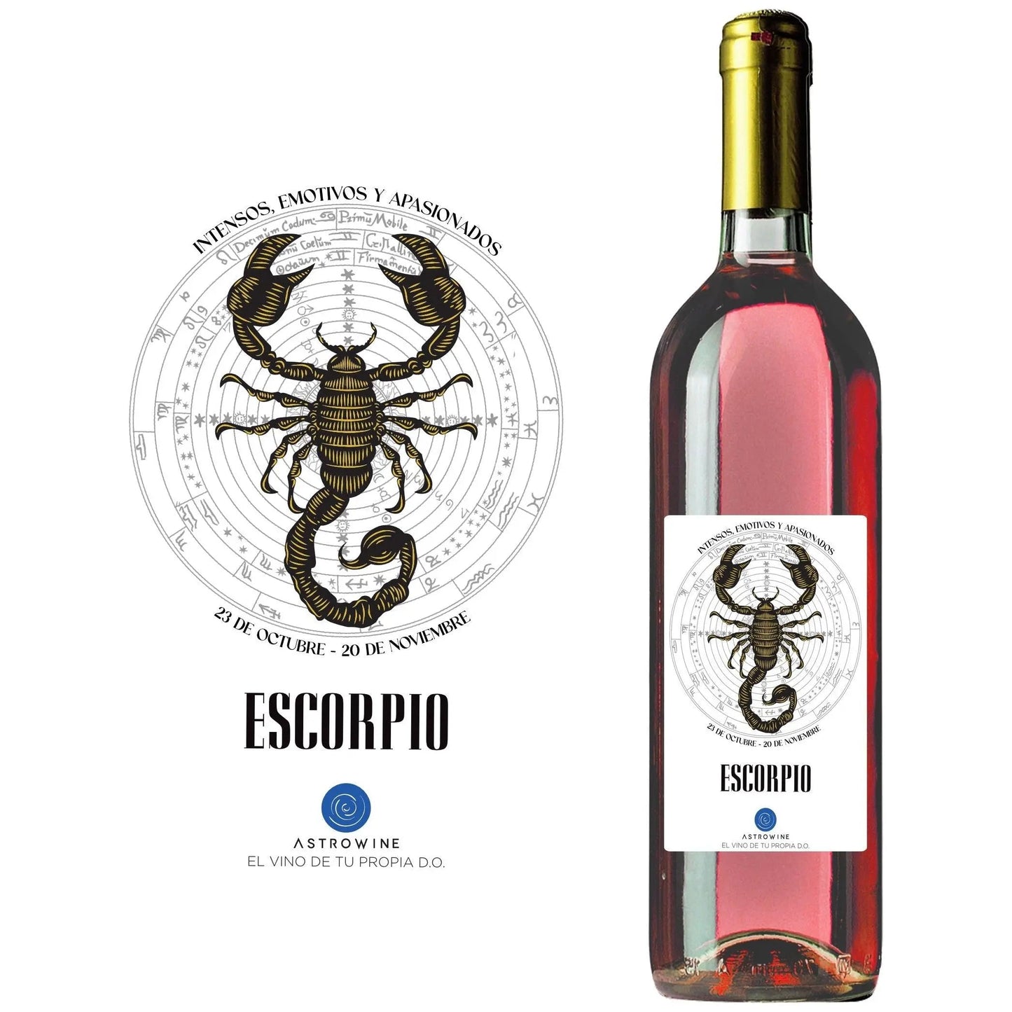 Vino del Zodiaco Escorpio, Rosado tempranillo 2022, 75cl 13.5%vol-1